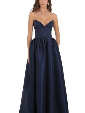 Lucy in the Sky Corset Strapless Gown Dress